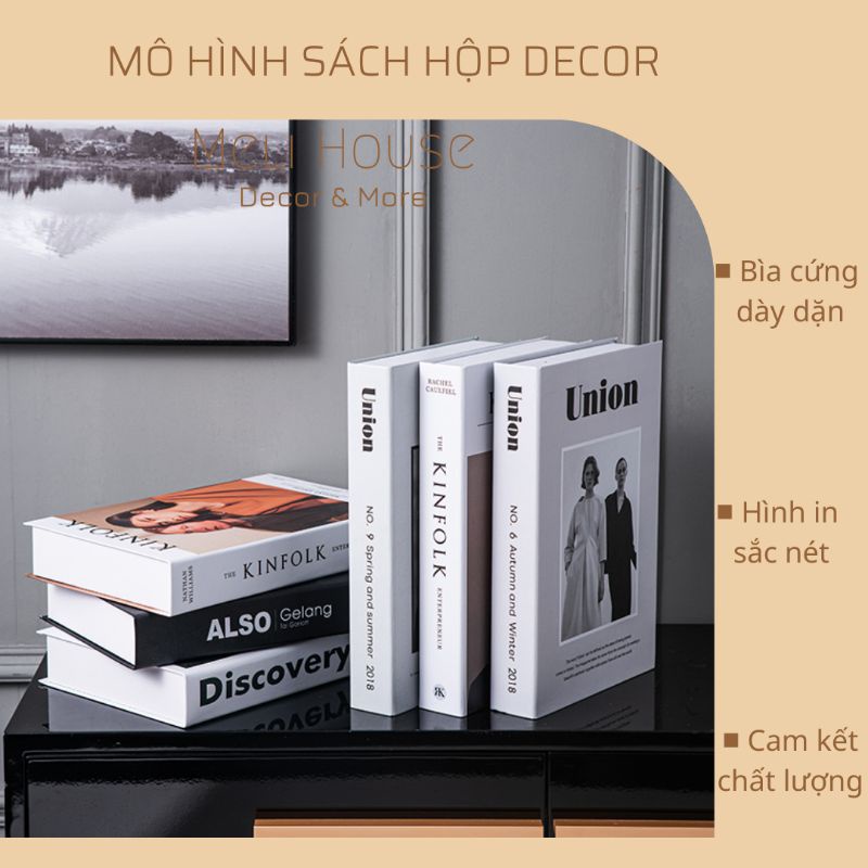Mô Hình Sách Hộp Decor Trang Trí Đạo Cụ Chụp Ảnh | Meli