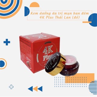 Kem 4K Plus Goji Berry cho da mụn mẫu mới màu đỏ