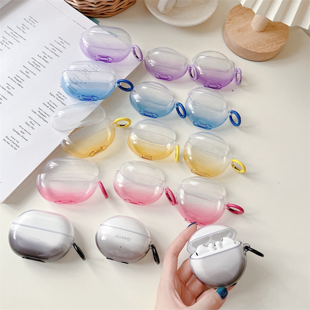 Vỏ Bảo Vệ Hộp Đựng Tai Nghe OPPO Enco Buds 2 Mềm Trong Suốt Màu Cầu Vồng