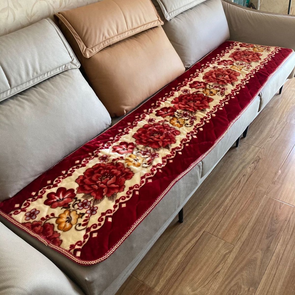 Đệm Lót Ghế Gỗ Dài Dày Dặn Giữ Ấm Chống Trượt