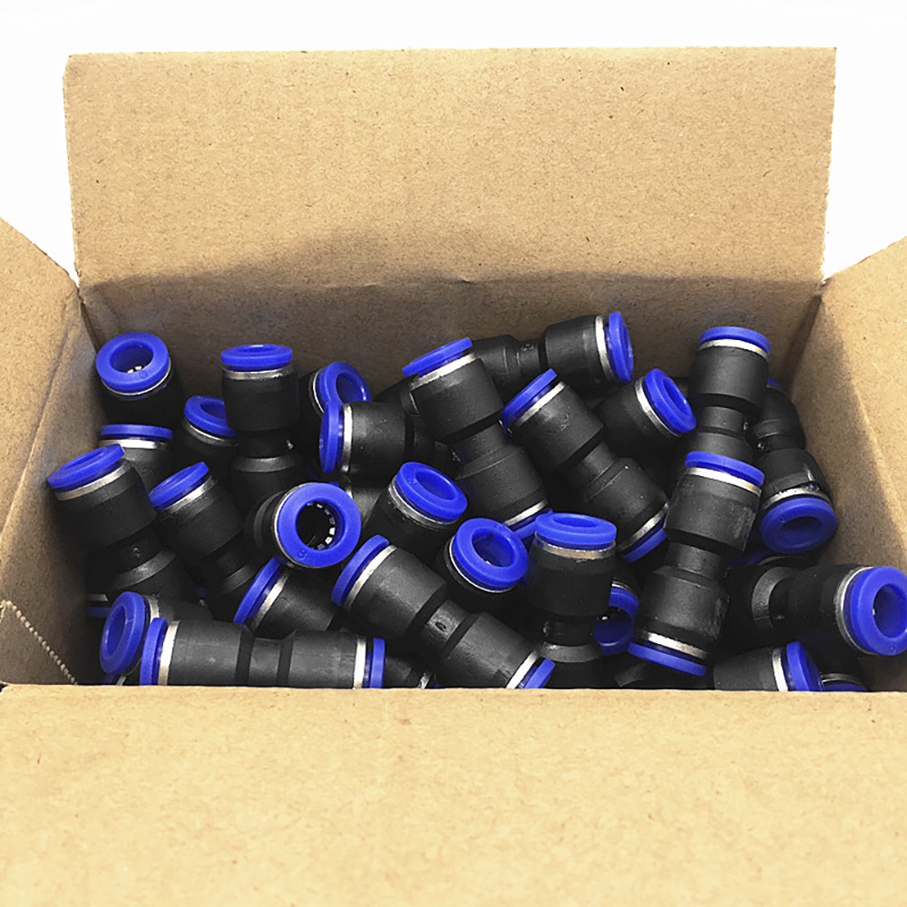 Khớp Nối Hai Chiều Bằng Nhựa PU4-16mm Chuyên Dụng van khí nén van xả khí nén