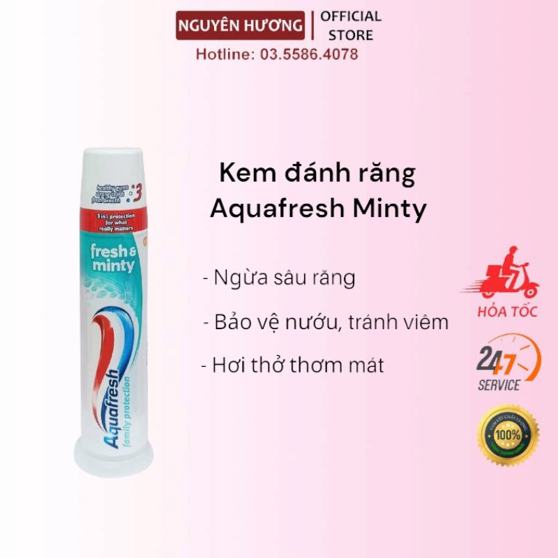 Kem Đánh Răng Aqua ống Fresh & Minty - 100ml