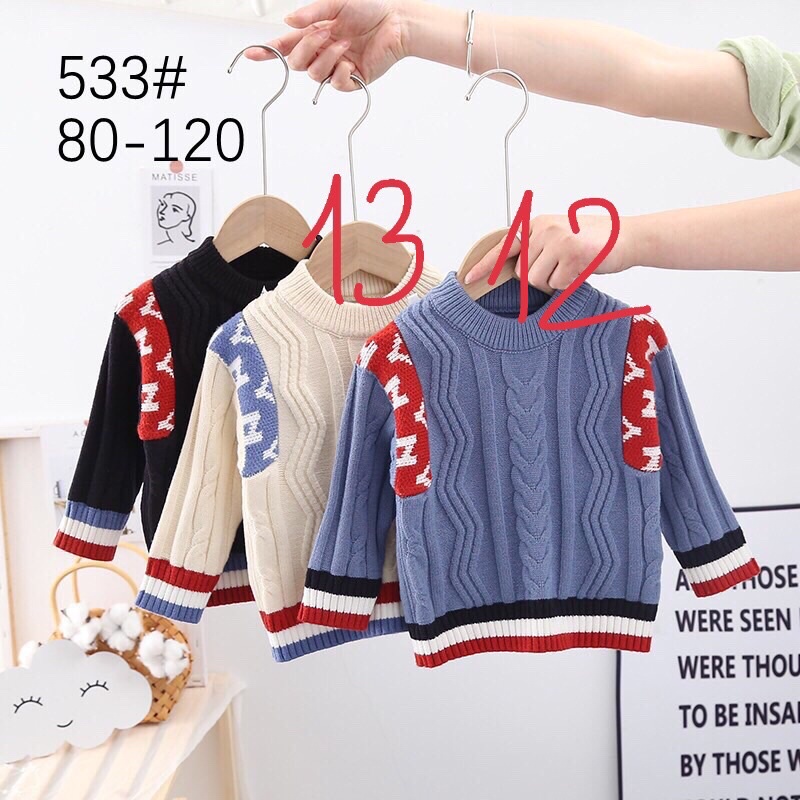 Áo len bé trai 10-25kg, kéo sang phải xem thêm mẫu ạ