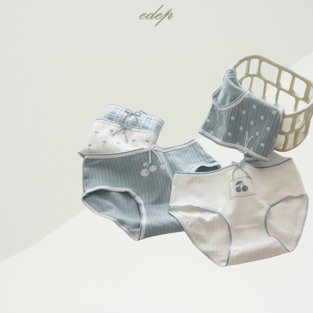 Quần chíp quần lót nữ cotton xuất Nhật mềm mại EDEP YH14
