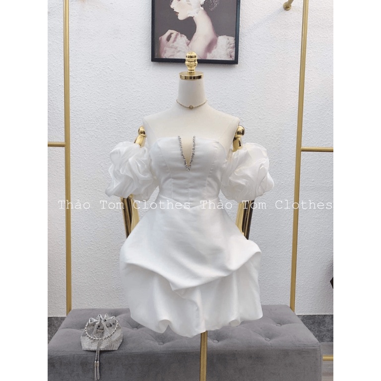 ĐẦM TAPTA BÍ SIÊU SEXY CÓ MÚT NGỰC LÓT QUẦN DÂY ĐÁ KHÂU TAY UP SHOP HHP