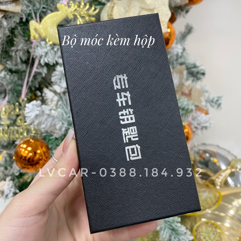 Bọc chìa khóa xe ô tô,[3 chi tiết] Bao da khóa xe hơi họa tiết LV hãng MG