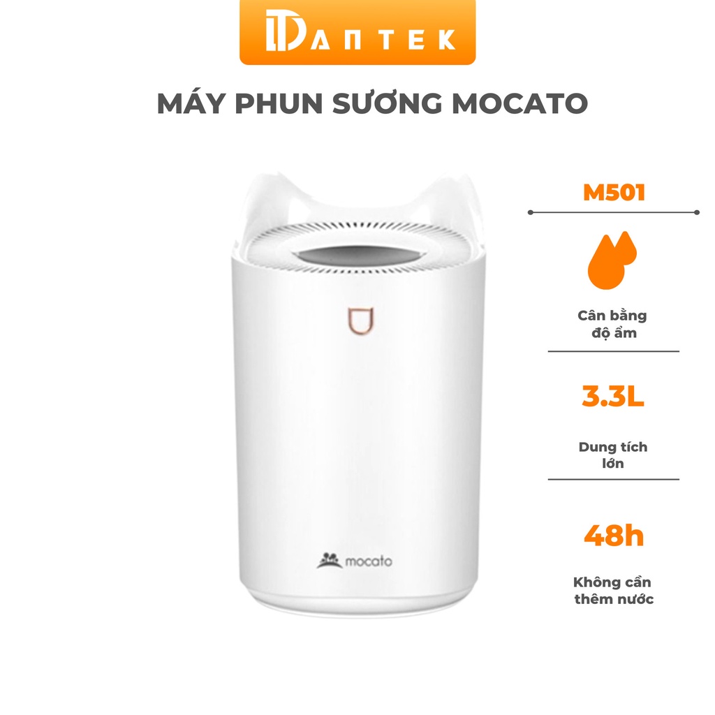 Máy Phun Sương Tạo Ẩm Mocato M501 Cân Bằng Độ Ẩm Trong Phòng Chống Khô Da Khi Mở Điều Hòa