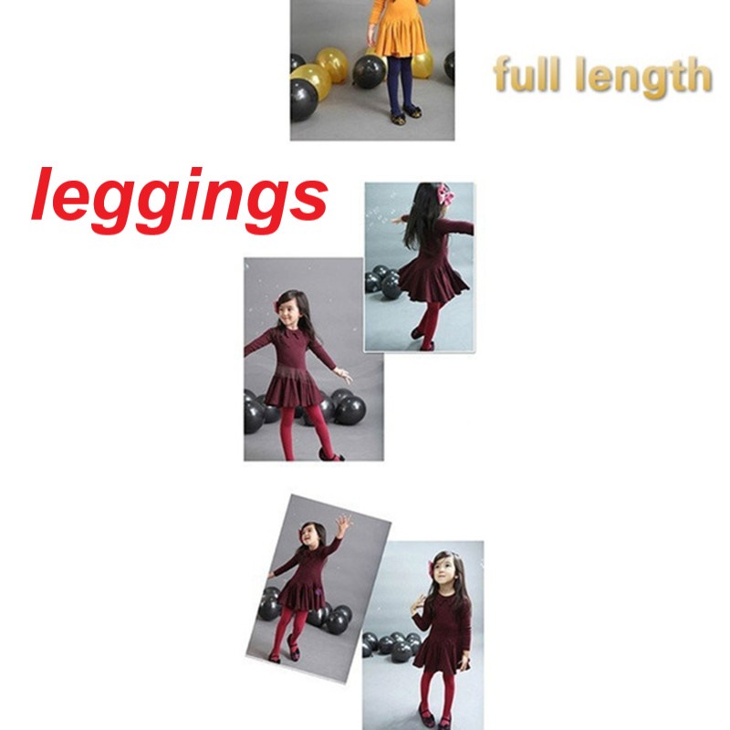 Quần Legging Phối Nhung Dày Ấm Áp Thời Trang Thu Đông Cho Bé
