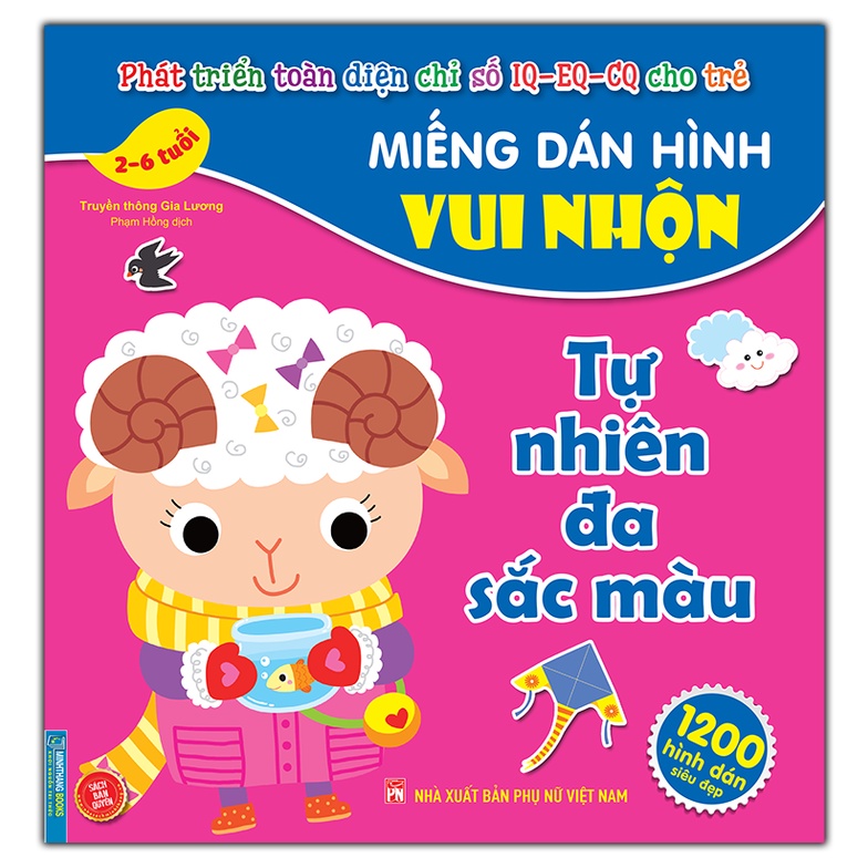 Sách - Miếng dán hình vui nhộn - Tự nhiên đa sắc màu (2-6 tuổi)