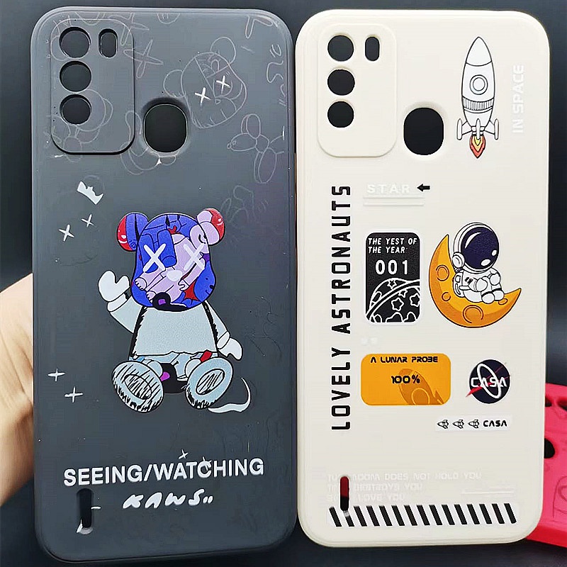 Ốp Điện Thoại Hình Khối Rubik In Hình Gấu Cho Itel Vision 1 Pro S16