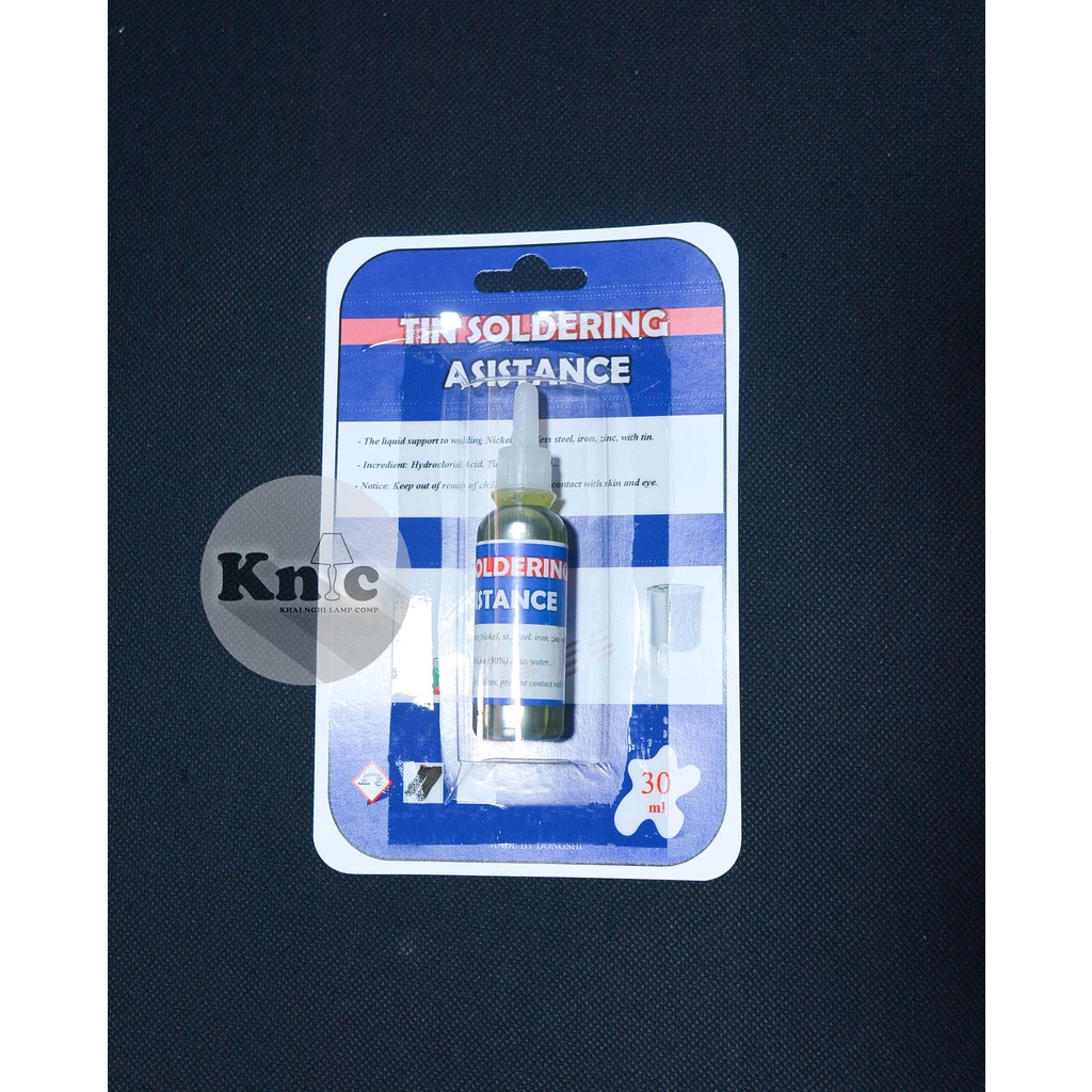 Lọ hỗ trợ hàn chì lên các loại Inox, sắt, kẽm, niken, crom, kẽm ( 30ml)