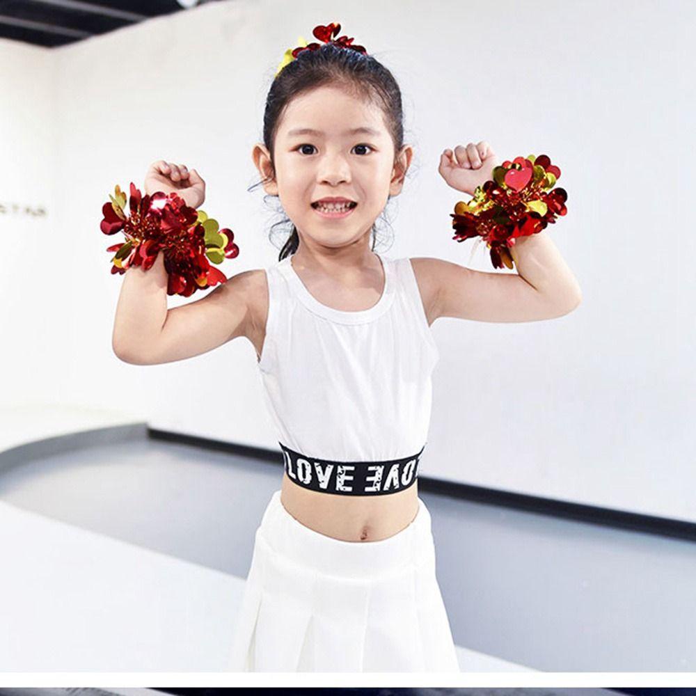 JONYE 1 Cặp Bông Pompoms Hai Lỗ Có Tay Cầm Trang Trí Tiệc