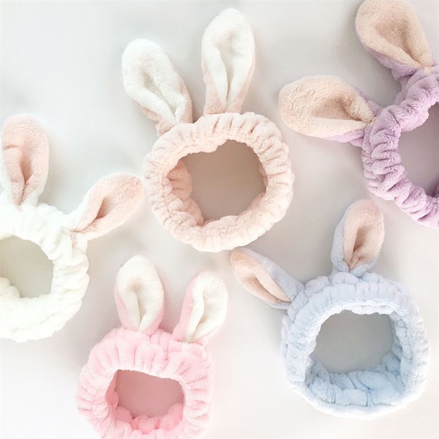 Băng đô rửa mặt MASEKI băng đô tai thỏ, tai mèo, bờm tóc nơ sừng rửa mặt dễ thương cho nam nữ