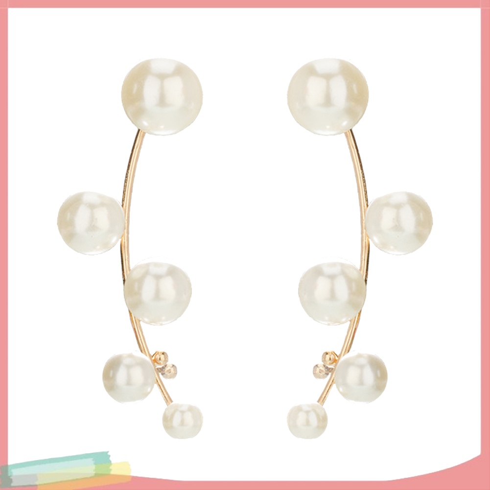 Khuyên vành tai đính ngọc trai sang trọng dành cho nữ