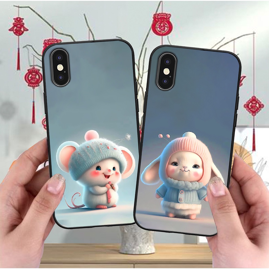 Ốp lưng Iphone X / Xs / Xs max / Xr đủ 12 con giáp mẫu cute siêu đáng yêu