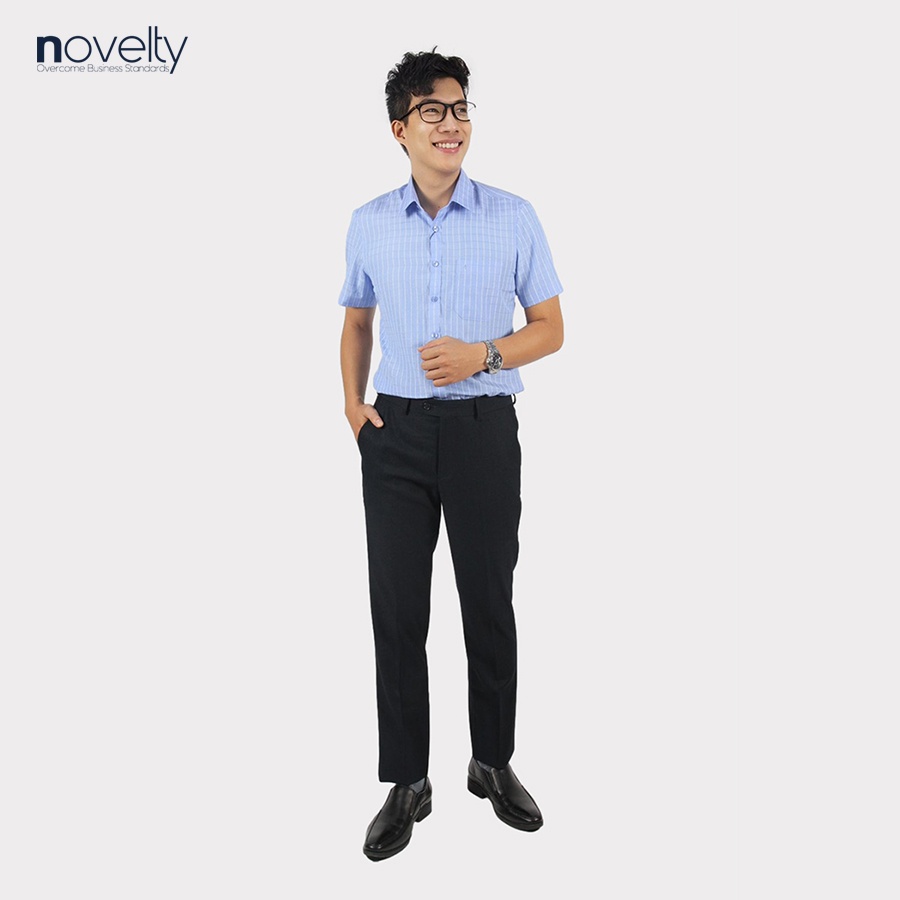 Áo sơ mi nam ngắn tay Novelty Regular fit caro lớn NSMMCLMTCR220773N