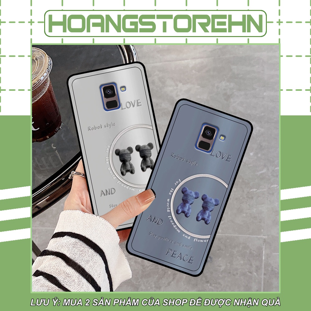 Ốp lưng Samsung A5 2018 / A8 2018 / A8 Plus / A8+ in hình Bearbrick dễ thương siêu đáng yêu