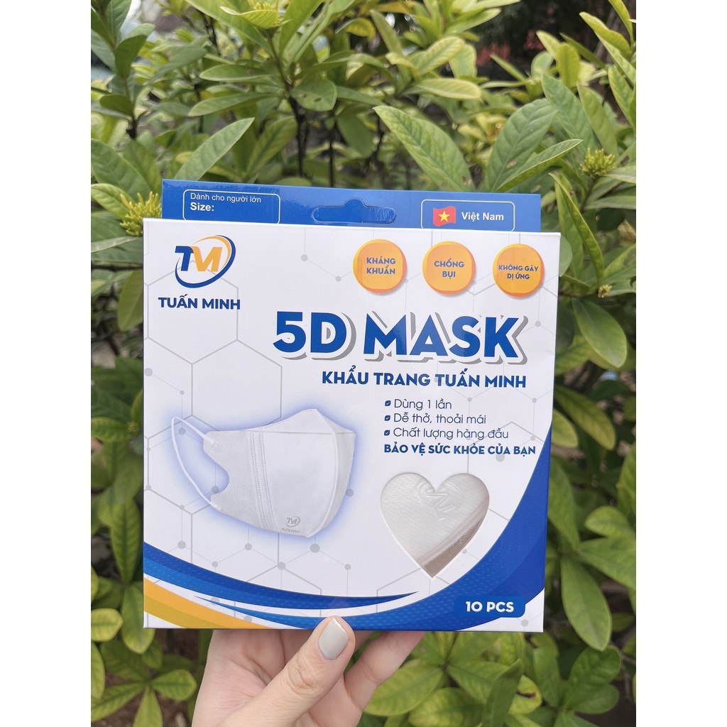 Khẩu trang y tế 5D MASK Hộp 10 chiếc - Hàng chính hãng