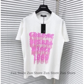 Áo Phông Nam Nữ Premium Cotton in Chữ Chrome Hearts 1989 , Áo Thun 2 Màu Đen Trắng Siêu Hot