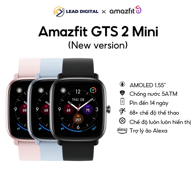 (New Version)Đồng Hồ Thông Minh Amazfit GTS 2 Mini - Bảo hành 12 tháng