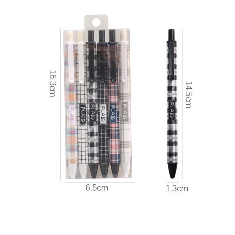 Set 6 Bút Mực Nước Ngòi 0.5mm Họa Tiết Hoạt Hình Sáng Tạo