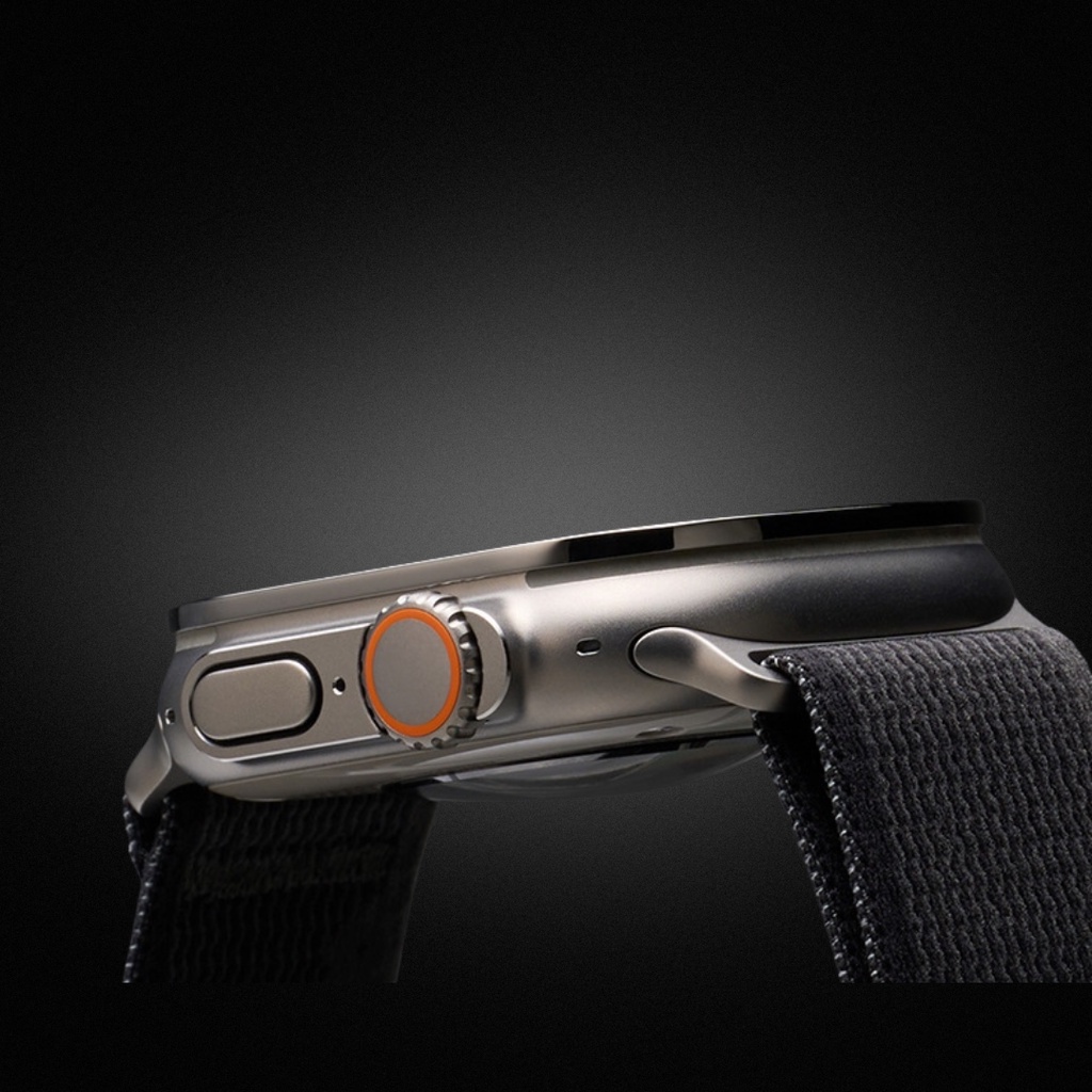 Miếng Dán Cường Lực Màn Hình Viền Titanium Alloy Dành Cho Apple Watch Ultra, Kai.N TitanGlass