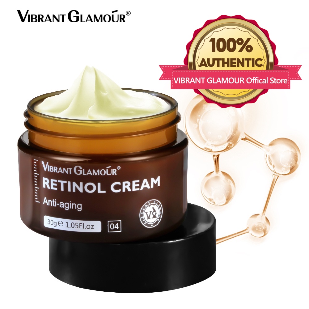 Kem Dưỡng Da Mặt VIBRANT GLAMOUR Chứa Retinol Tự Nhiên Chống Lão Hóa Giảm Nếp Nhăn Làm Mờ Vết Đốm Đen Làm Săn Chắc Và 30g