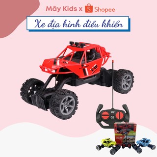 Xe điều khiển từ xa địa hình 4 chiều đồ chơi ô tô siêu bền pin AA - Mây Kids