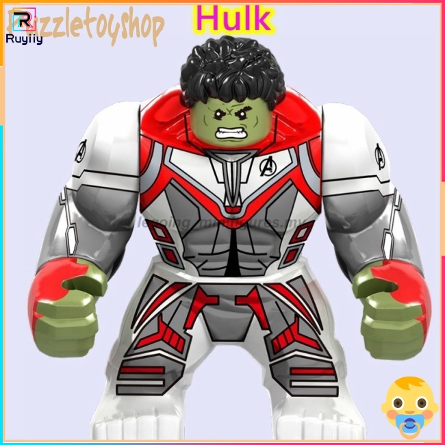 Mô Hình Lắp Ráp Nhân Vật Siêu Anh Hùng Marvel Hulk Thor Iron Man Thanos RU3