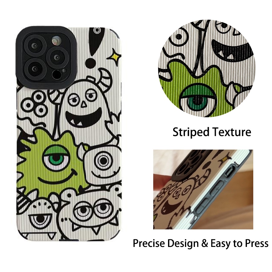 Ốp Điện Thoại Silicon TPU Mềm Hình Quái Vật Hoạt Hình Cho iPhone 11 14 13 12 PRO X XR XS MAX XSMAX 6 6s 6splus 7 8 plus