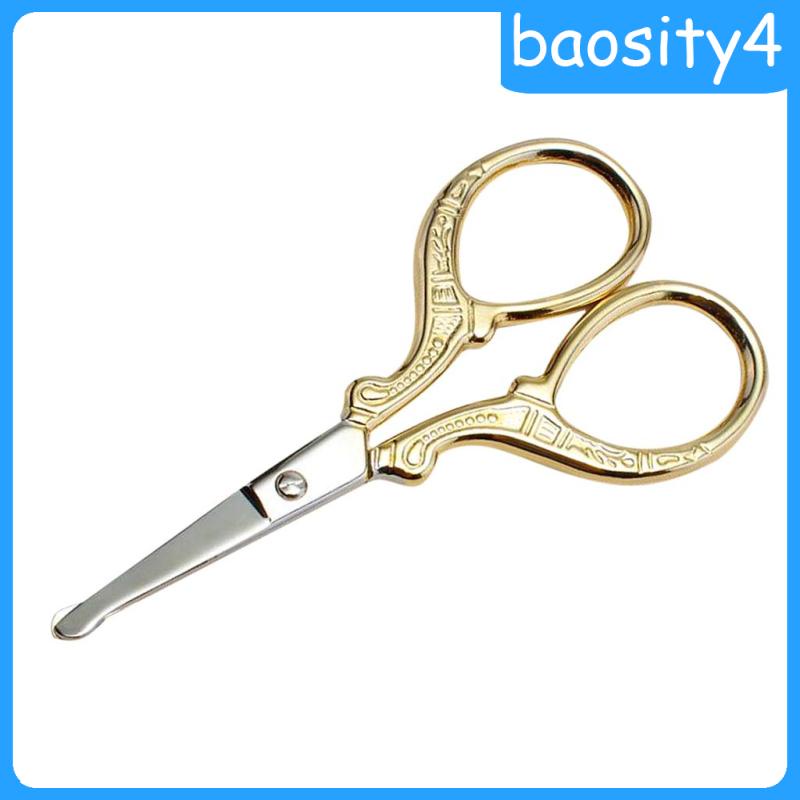 Kéo Tỉa Lông Mày / Râu / Mũi / Râu Bằng Thép Không Gỉ Thoải Mái Cho Nam