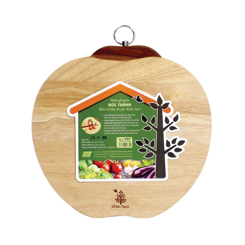 Thớt Quả Cà Chua 02831 gỗ Đức Thành