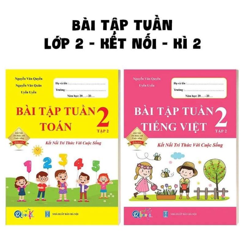 Sách - Combo Bài Tập Tuần Toán Và Tiếng Việt Lớp 2 - Kết Nối Tri Thức Với Cuộc Sống - Học Kỳ 2