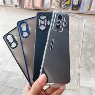Ốp lưng Redmi K40 gaming / Poco F3 Gt trong chống sốc, viền màu lưng nhám