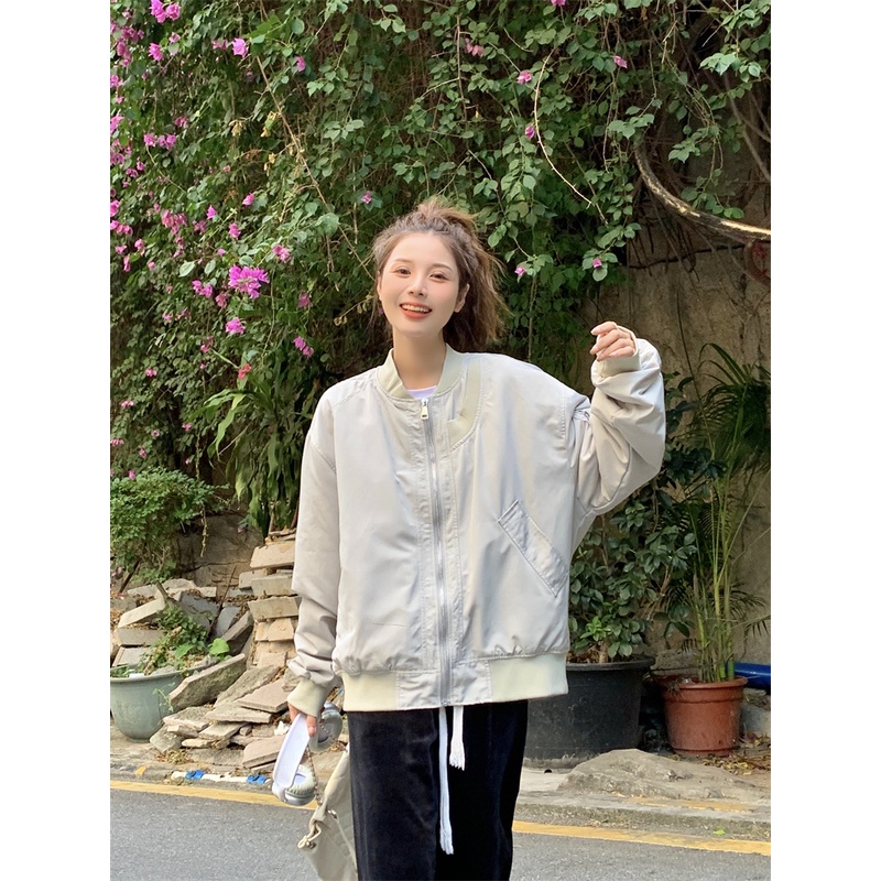 ZHELIHANGFEI Áo Khoác Dáng Rộng Cao Cấp Thời Trang Theo Phong Cách Mỹ