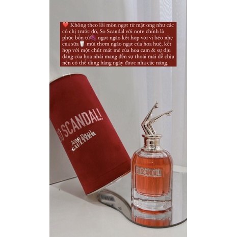Nước hoa nữ Jean Paul Gaultier So Scandal Mẫu thử 10ml