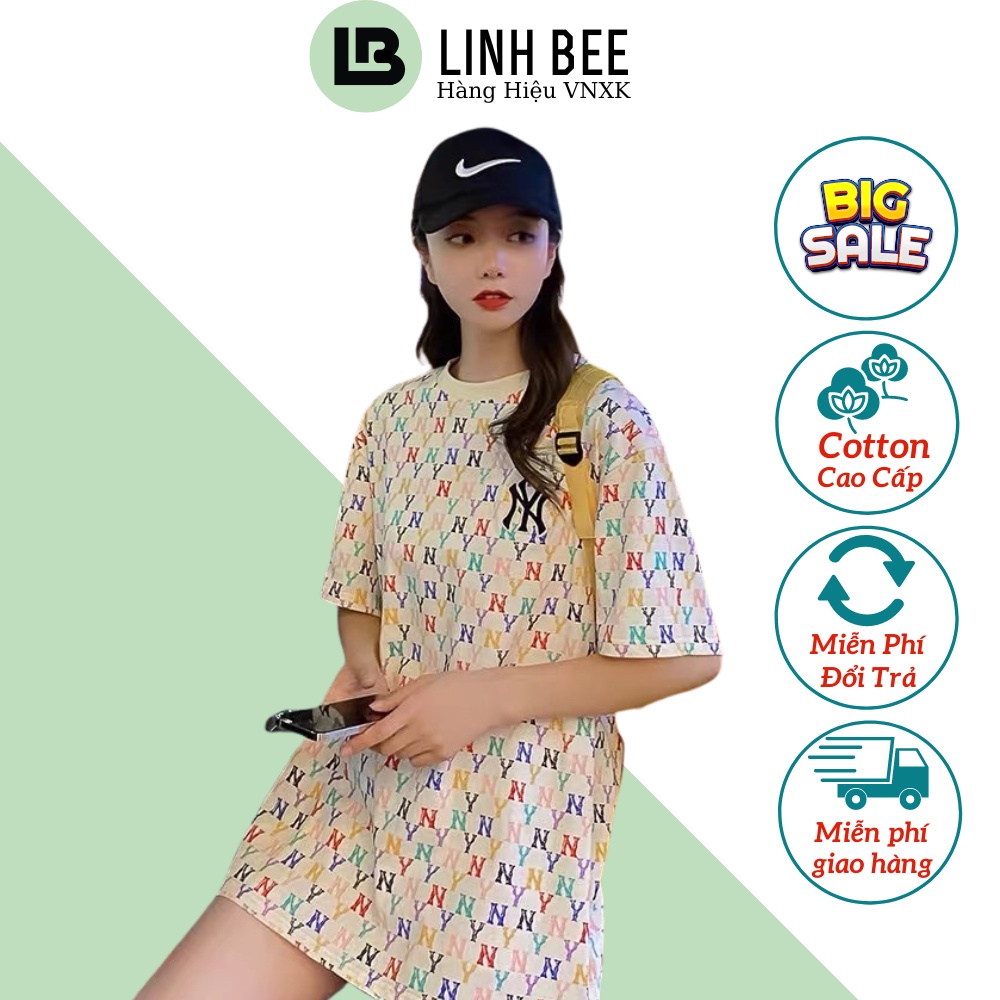 Áo phông MLB nam nữ áo cặp Linhbee phong cách đường phố hot trend cho các cặp đôi đi chơi dạo phố cùng bạn bè