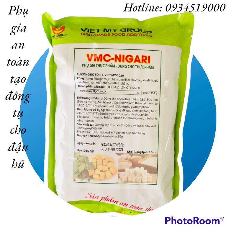 VMC NIGARI ĐẬU MIẾNG phụ gia tạo đông cho đậu hũ giá tốt tại Hà Tĩnh