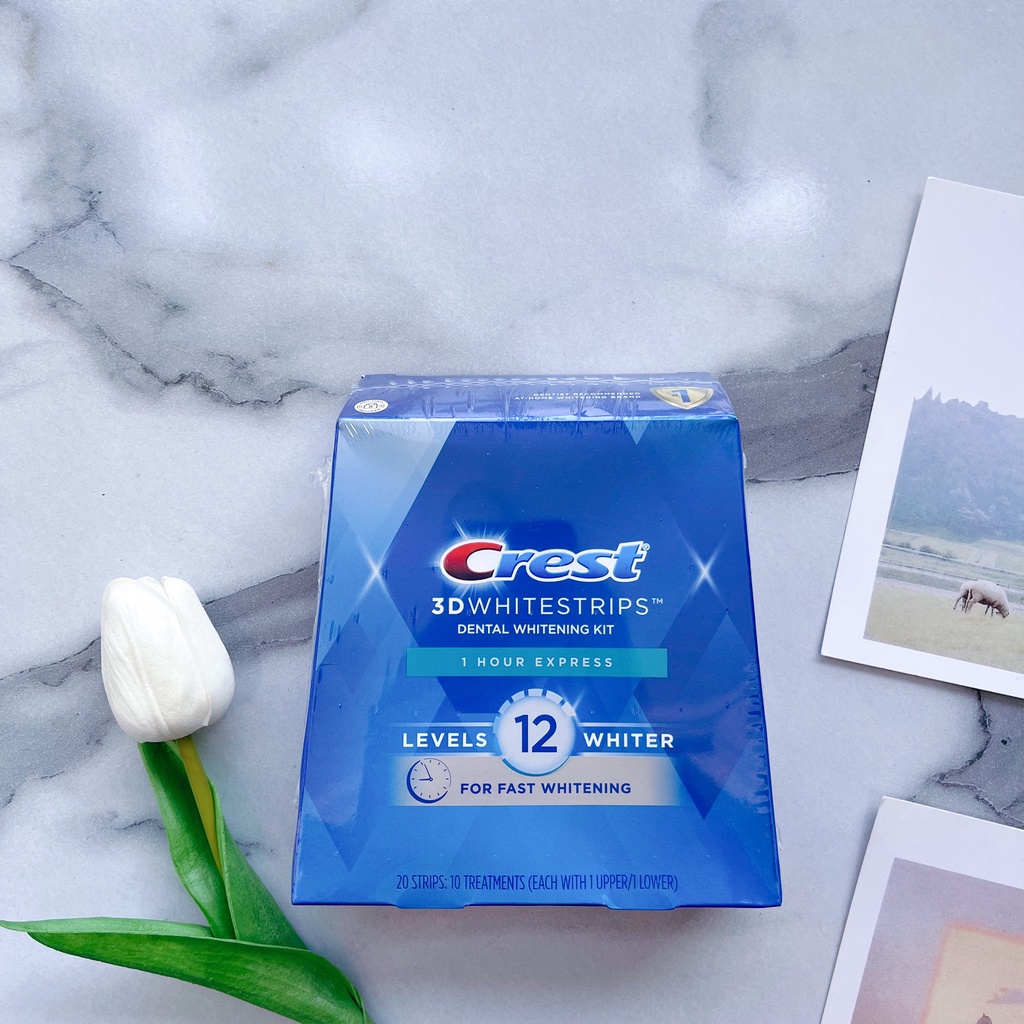 Miếng dán trắng răng crest 3d white professional effects & 1 hour express - ảnh sản phẩm 5