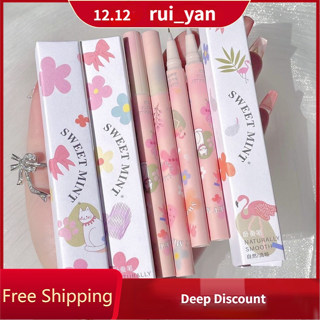 (Mẫu Hoa) Bút kẻ bọng mắt và viền mi Sweet Mint Thỏ Hoa Naturally Smooth 2022