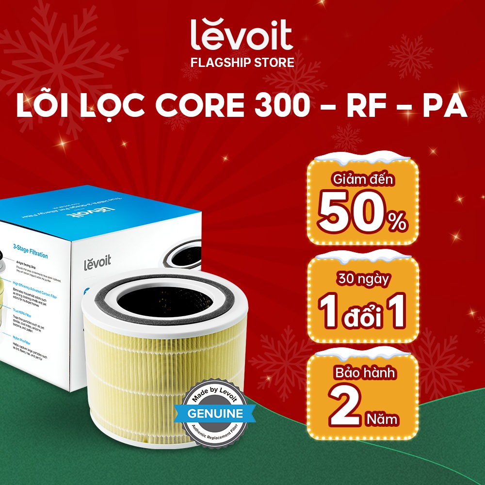 Lõi Lọc Chống Dị Ứng Vật Nuôi Cho Máy Lọc Không Khí Levoit Core 300 RF-PA | Bộ Lọc HEPA 3 Lớp | Hàng Chính Hãng