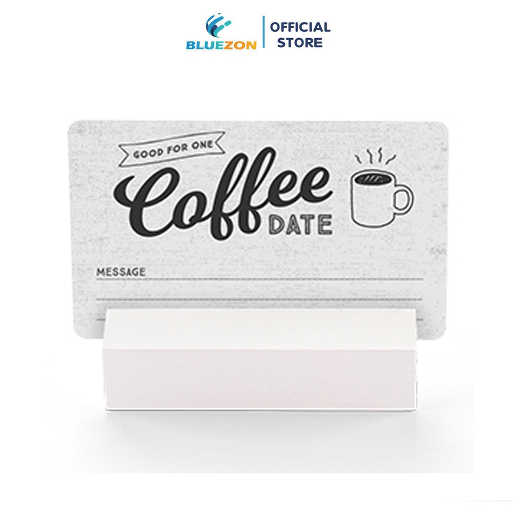 Chân đế gỗ BLUEZON màu trắng cài ảnh, lịch bàn, menu, danh thiếp, đánh số bàn tiệc