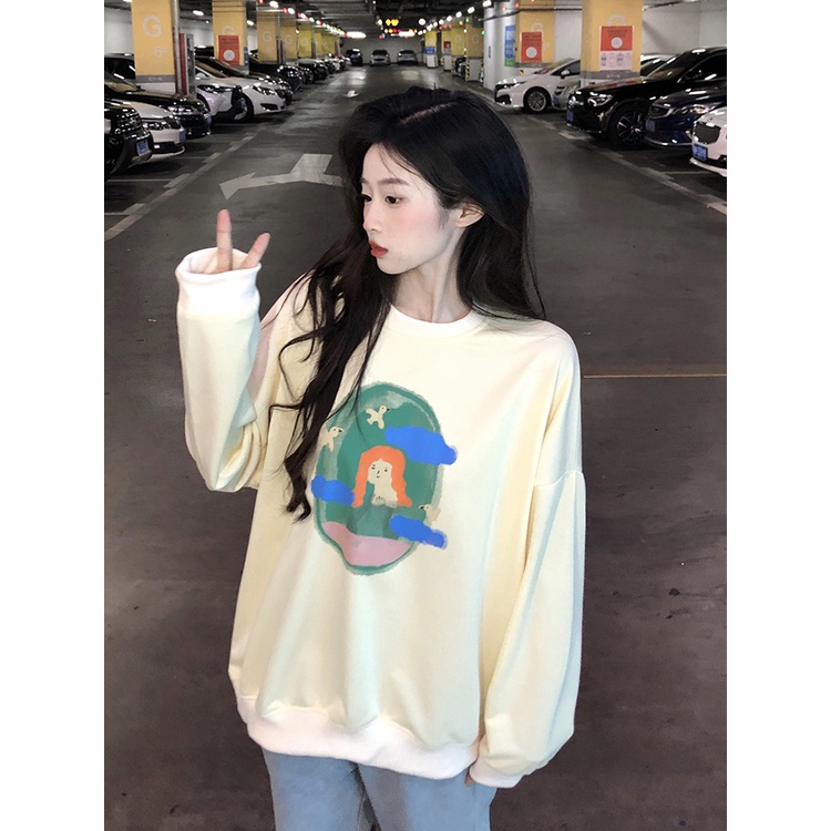 NRVP Áo Thun Nữ Dài Tay 100% Cotton Phong Cách Hàn Quốc Thời Trang Mới 2023