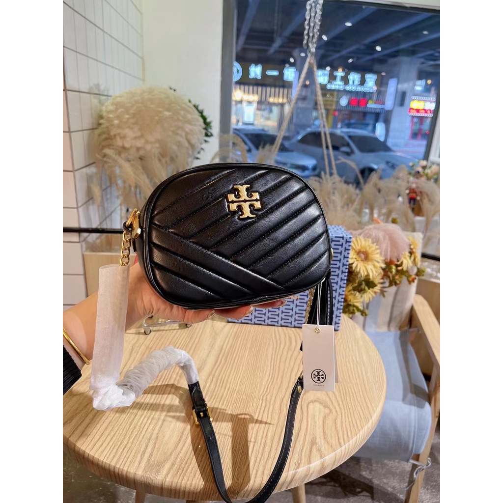 Túi Đeo Chéo Da Thật Đựng Máy Ảnh Phối Dây Xích Thời Trang Cho Nữ777777