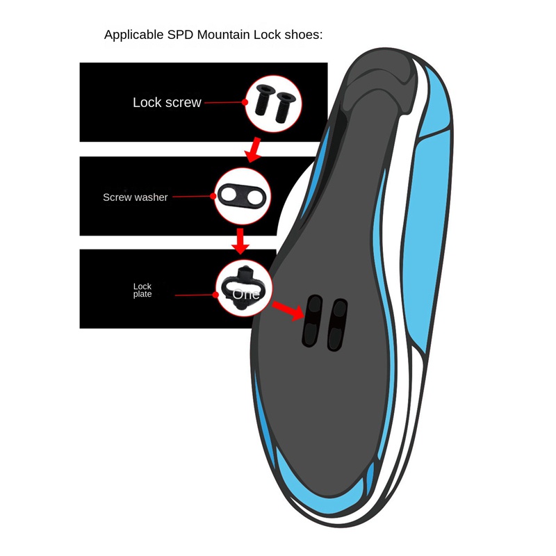 Meroca Bàn Đạp Tự Khóa Hai Mặt Bằng Nhôm Siêu Nhẹ Cho Xe Đạp Mtb