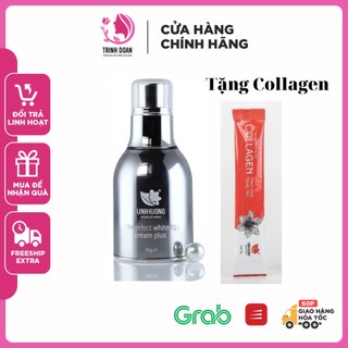 Kem sữa dưỡng trắng da Linh Hương nâng tone da kết hợp kem make up và chống nắng