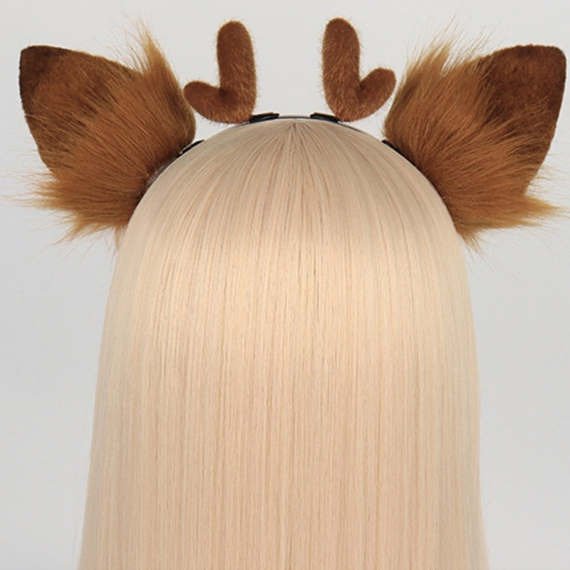 Flgo Băng Đô Cài Tóc Hình Tai Tuần Lộc Giáng Sinh Dễ Thương Độc Đáo Cho Nữ