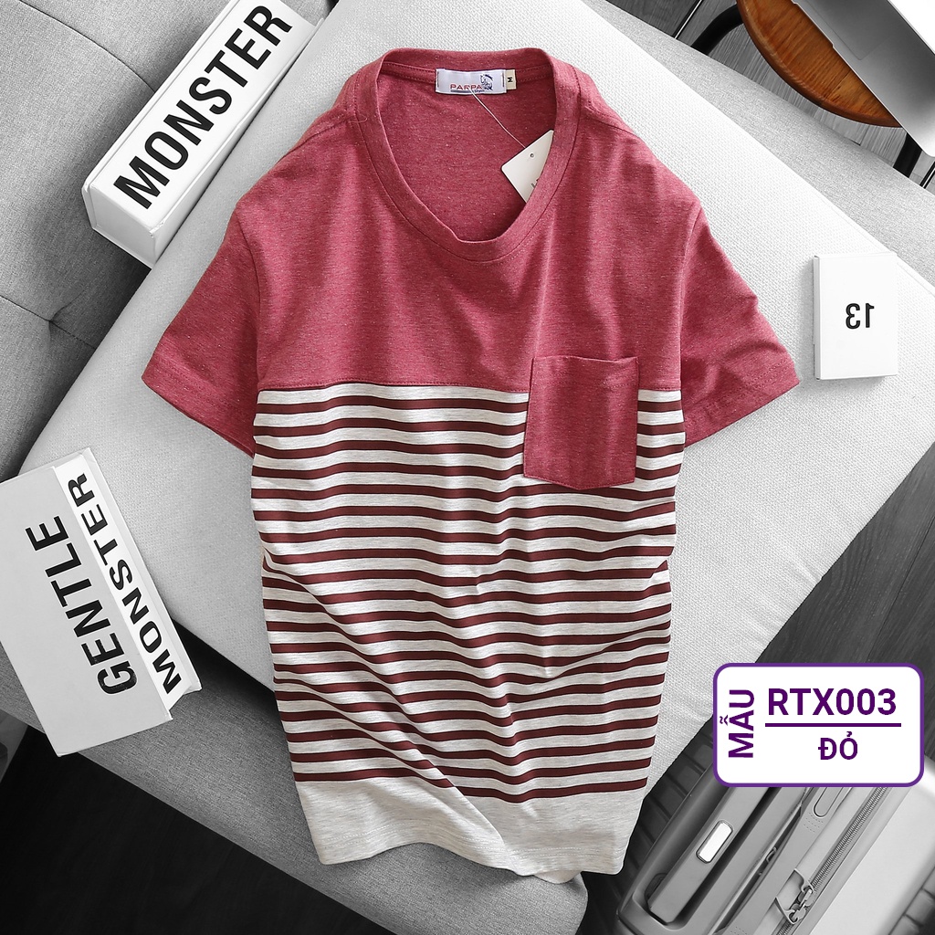 Áo phông nam cổ tròn, áo cộc tay nam giá rẻ, vnxk cotton 4 chiều, dày dặn, co dãn tốt, đơn giản RIOOSHOP RTT007