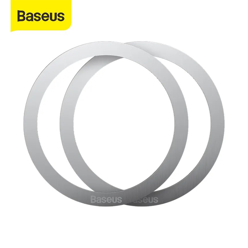Iring vòng kim loại Baseus hỗ trợ tăng lực hút nam châm cho đế sạc từ tính dùng cho iphone X XS MAX XR 11 12 ...