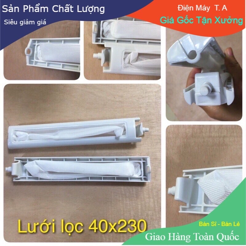 Combo 10 lưới lọc máy giặt sanyo 23cm*4cm